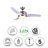 Kester 42'' Ceiling Fan with LED Lights