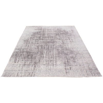 One-of-a-Kind 8'0" X 9'11" New Age Wool Area Rug in Dark Gray