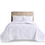 Couvre-lit blanc réversible pour très grand / très grand lit - 3 pièces, microfibre et, fin, lavable à la machine, blanc, matériau, rembourré, gracieux,