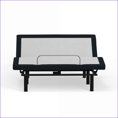 Queen Size Adjustable Bed Base - Zero Clearance, Bold Pink Sturdy Frame for Classic &amp; Modern Bedrooms