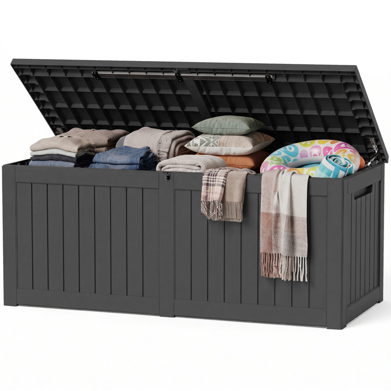 Boîte de rangement pour l'extérieur 280 gallons,, Grey