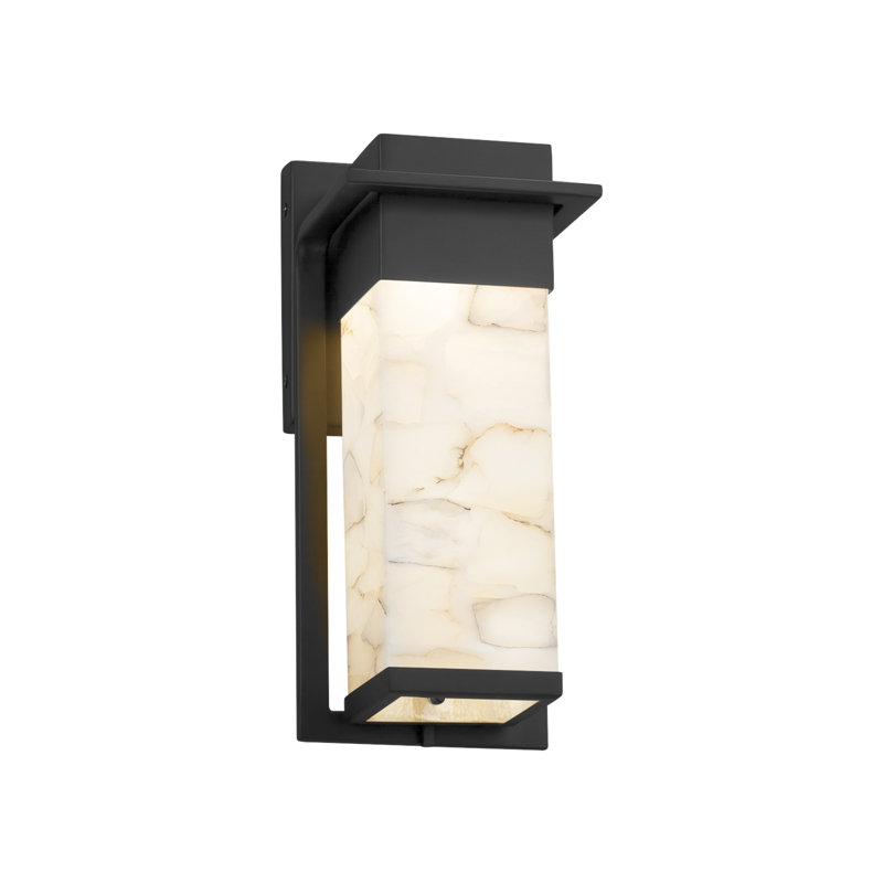 Asae Stone Wall Light, 12" H x 5" W x 5.5" D, Matte Black