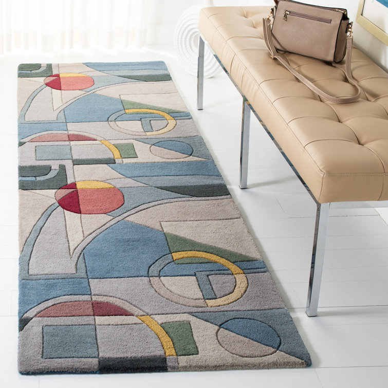 Charbonneau Drive Hand Tufted Wool Abstract Rug