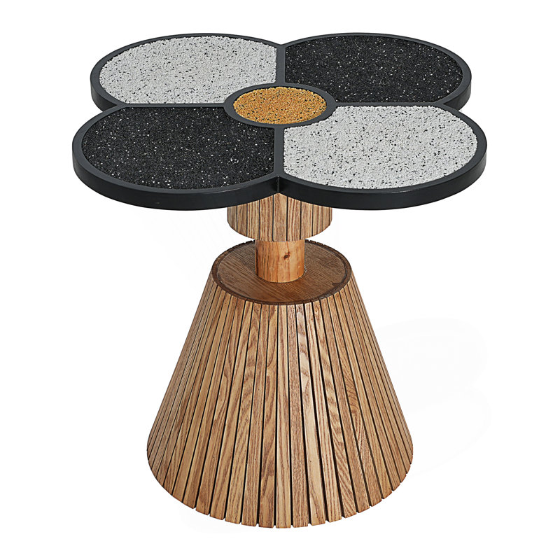 Unique Four-Leaf Clover Side Table