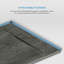 Receveur de douche rectangulaire extra-plat Lenora 122 cm x 81 cm avec bonde latérale dissimulée en calcaire cimenté-135101335