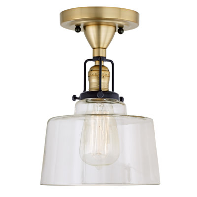 Branton Glass Semi Flush Mount
