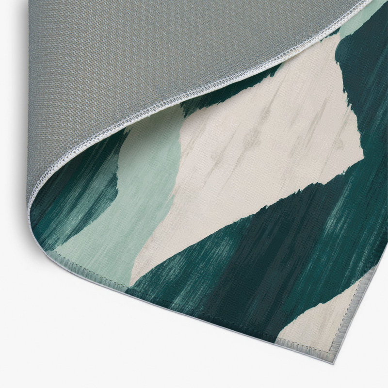 Watercolor Blue Indoor and Outdoor Area Rug, Rectangle 2' x 3'