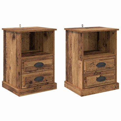 43cm W Manufactured Wood Bedside Table