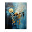 Bjartur - Horloge murale lune surdimensionnée-556957295