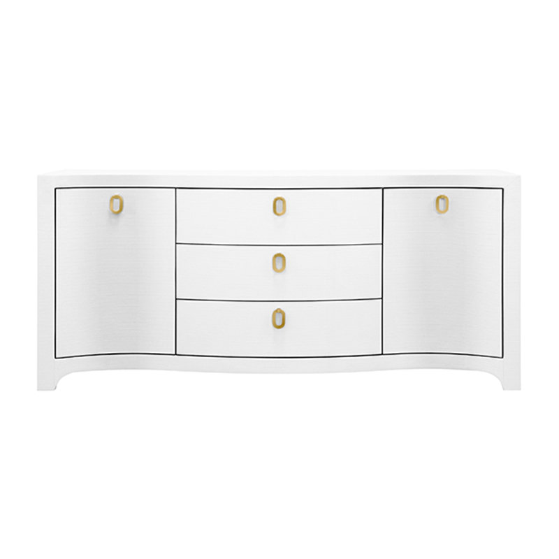 72 in. W Sideboard, Textured White