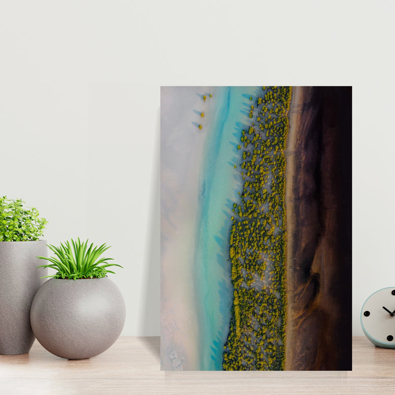 Mangrove Symphony Contemporary Beach, art mural, H 18 po x l 12 po