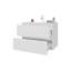 Meuble-lavabo flottant avec deux tiroirs et lavabo-834806989