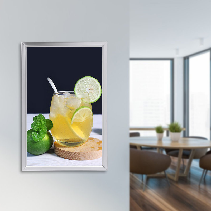 Cadre photo Echoe, Argent, 24 po x 36 po