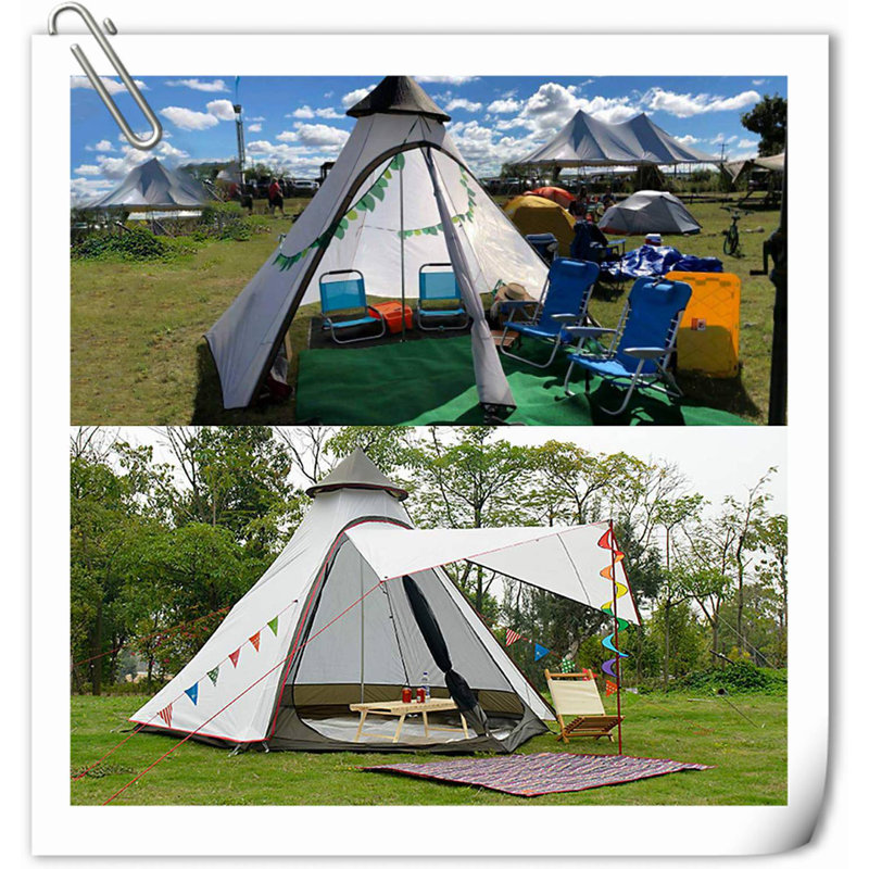 White Ultralight 6-Person Four-Season Dome Tent with Carry Bag