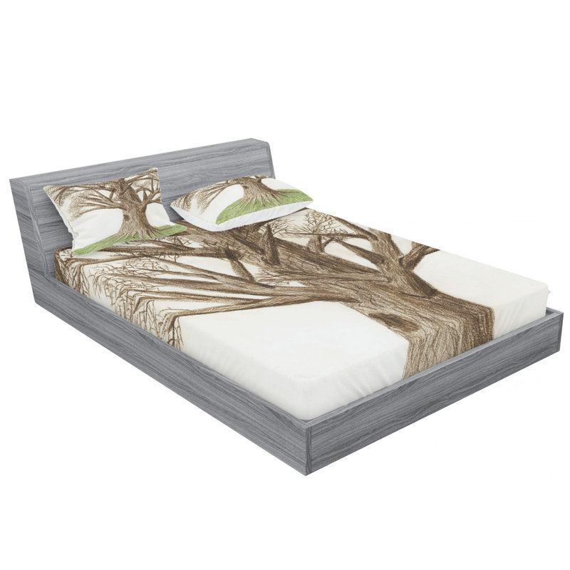 Microfiber Sheet Set, Full Sheet Set with Fitted Sheet