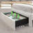 LED Bed Frame with 2 Drawers Pockets and Upholstered Wingback Headboard-74042663-99234376
