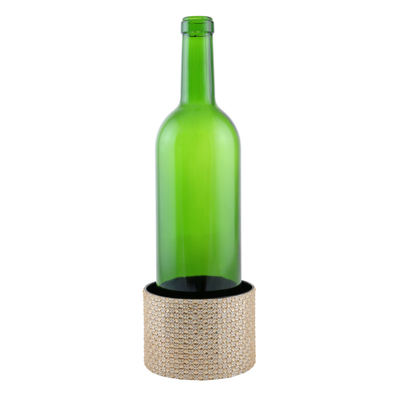 Sous-verre à vin en métal décoré surface protector