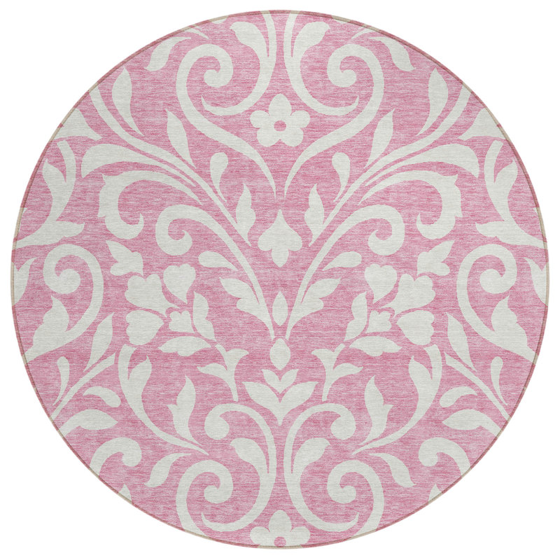 Tapis intérieur / extérieur mâle avec envers antidérapant, Rond 8 pi
