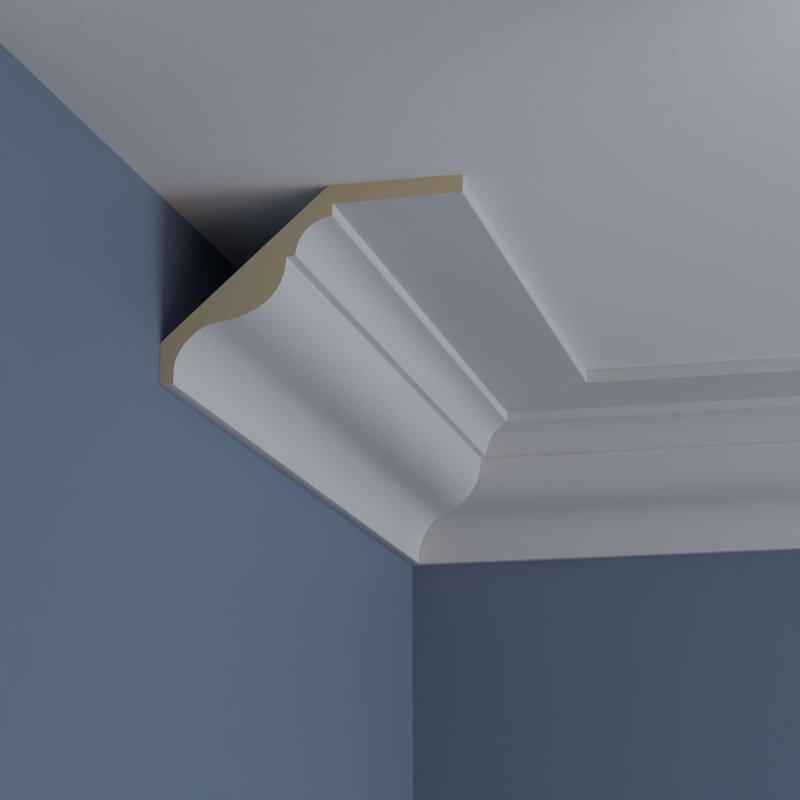 Primed Polyurethane Crown Moulding 94.5" Length