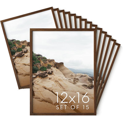 Wood Picture Frame - Set of 15
