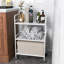 Anizoba 75cm H x 48cm W Utility Cart with Wheels-832928092