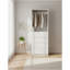 Garde-robe en bois blanc 32 po avec deux tringles Prosper