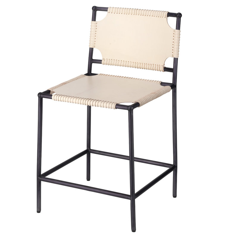 Asher Bar/Counter Stool, Counter Stool (24" Seat Height), Off White