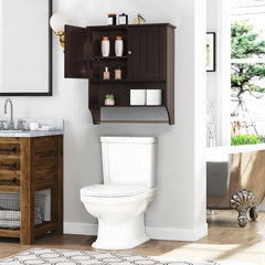 Global Phoenix Over The Toilet Storage Shelf Rack Organizer 2 Tier Bathroom  Holder Space Saver No Drilling Restroom Organizer