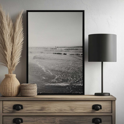 Surfing Monochrome by Garima Dhawan Photographic Print