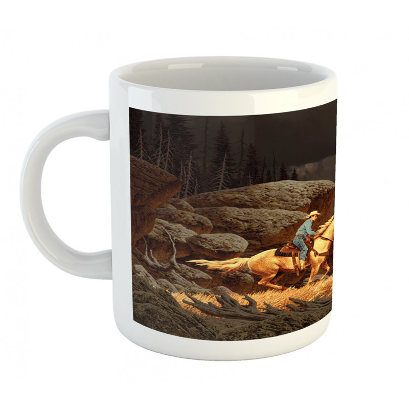 Grande tasse à café western