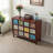 Painted four-door multi-functional accent cabinet