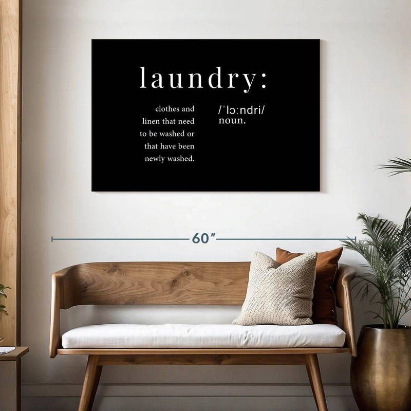 Tergel Laundry Definition, 30" H x 45" W