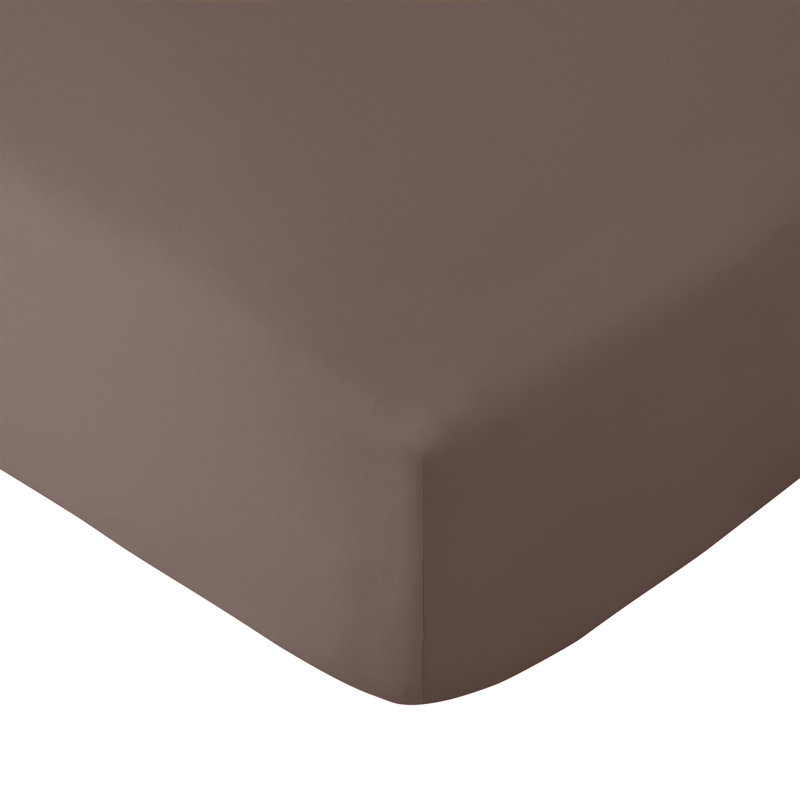 So Soft Easy Iron Fitted Sheet, Double, Chocolate