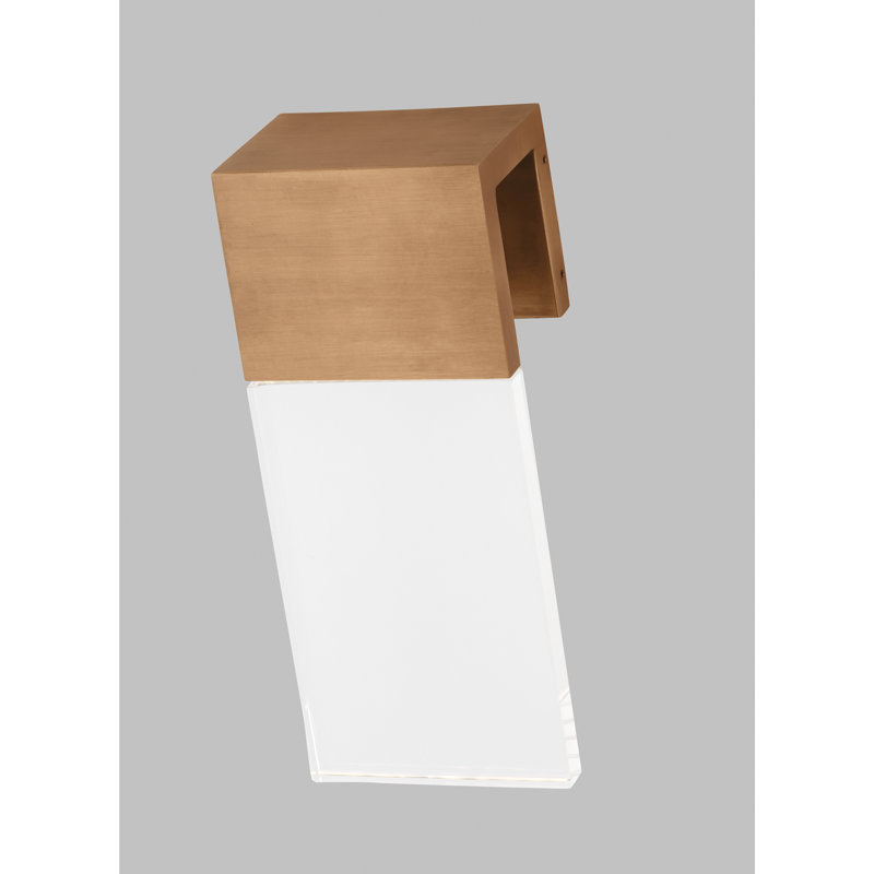 Kulma 1 - Light LED Outdoor Flush Mount, Copper, 10.5" H x 4.5" W x 3" D