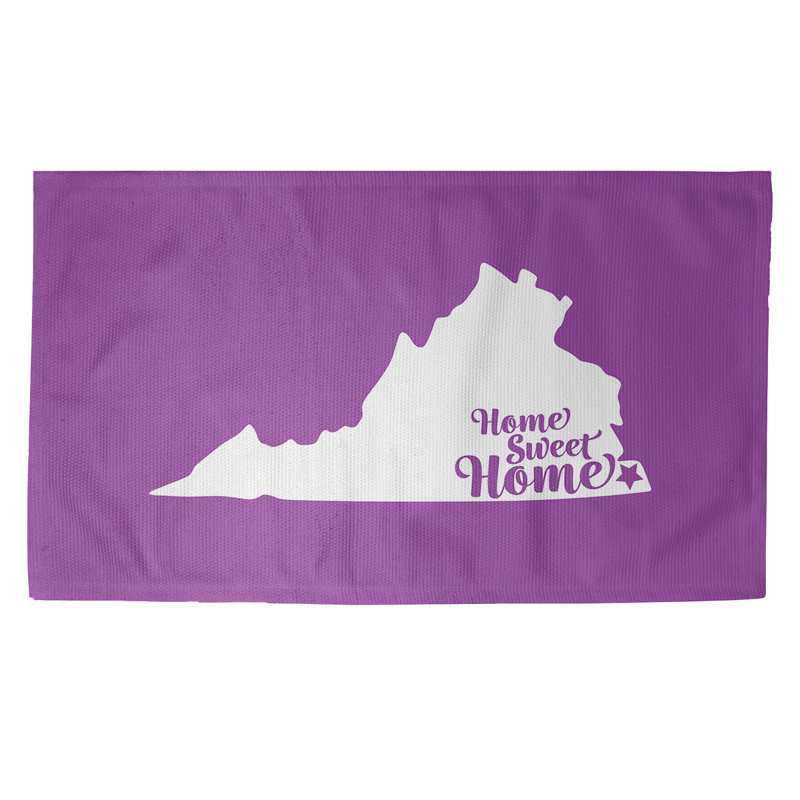 Tapis mauve Moneca Home Sweet, Rectangle 3 pi x 5 pi