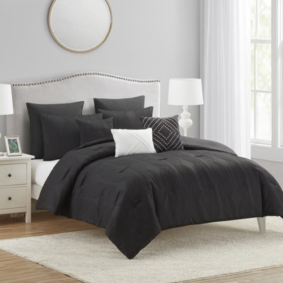 Howell 8-Piece Diamond Jacquard Comforter Set