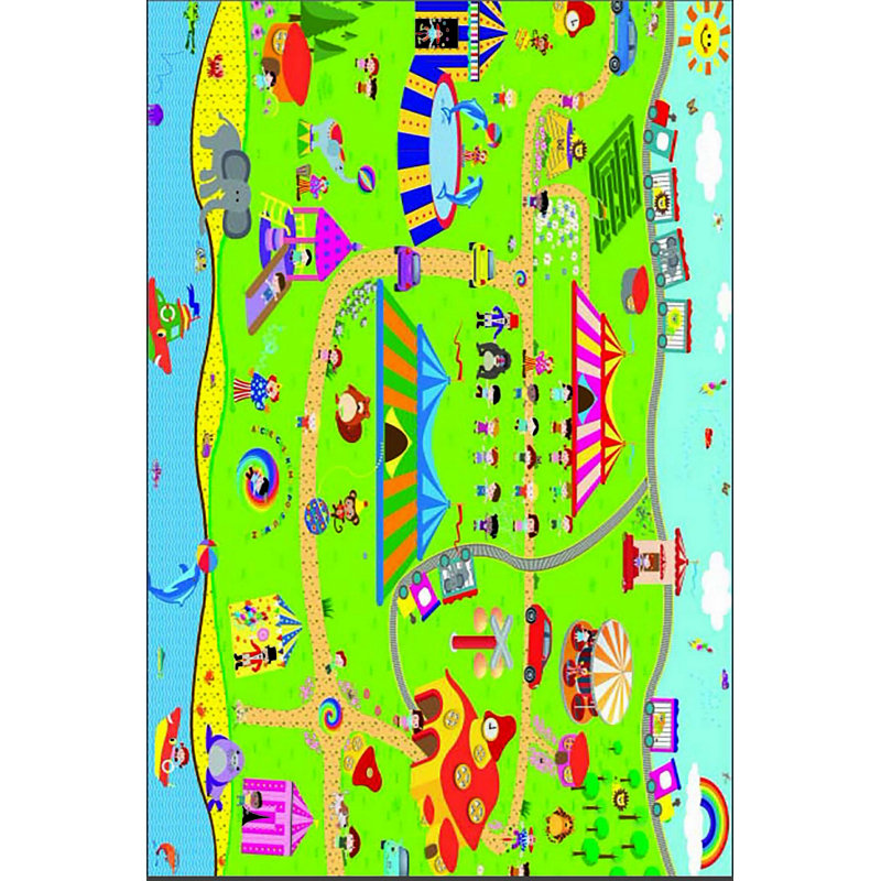Steller Green/Blue/Red Rug, Rectangle 180 x 280cm