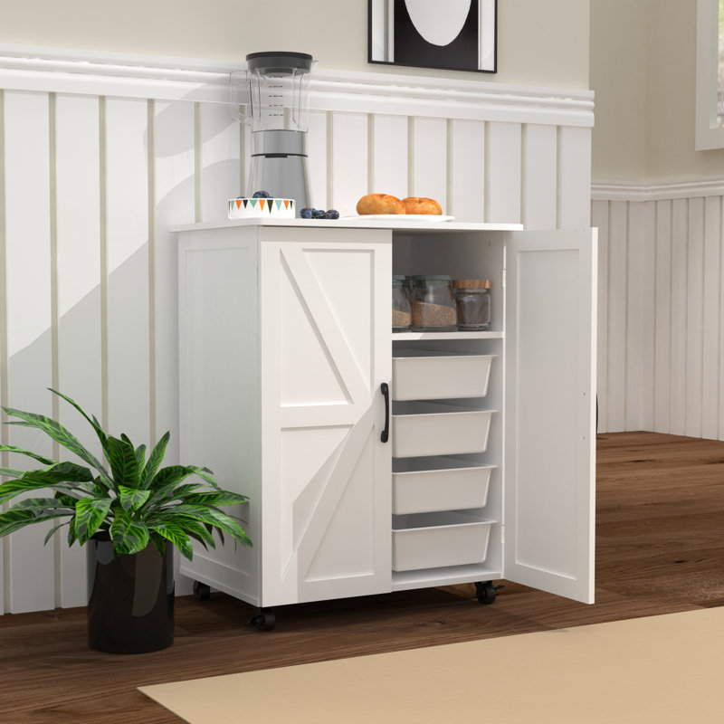 Armoire de rangement à porte de riz avec grande capacité pour le salon ou la chambre à coucher