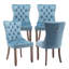 Chaises de salle à manger, chaise de salle à manger rembourrée haut de gamme avec anneau clouté-511006594-511006595-531111163