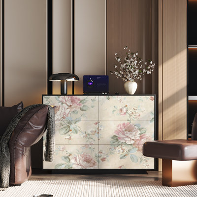 Armoire de rangement 6 tiroirs Modern