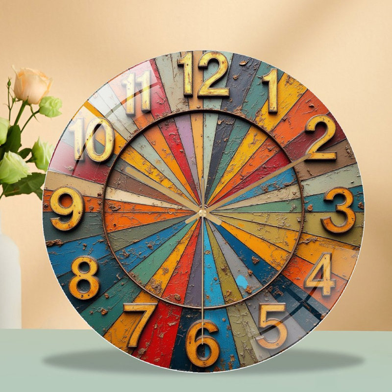 Horloge murale rétro 12 po