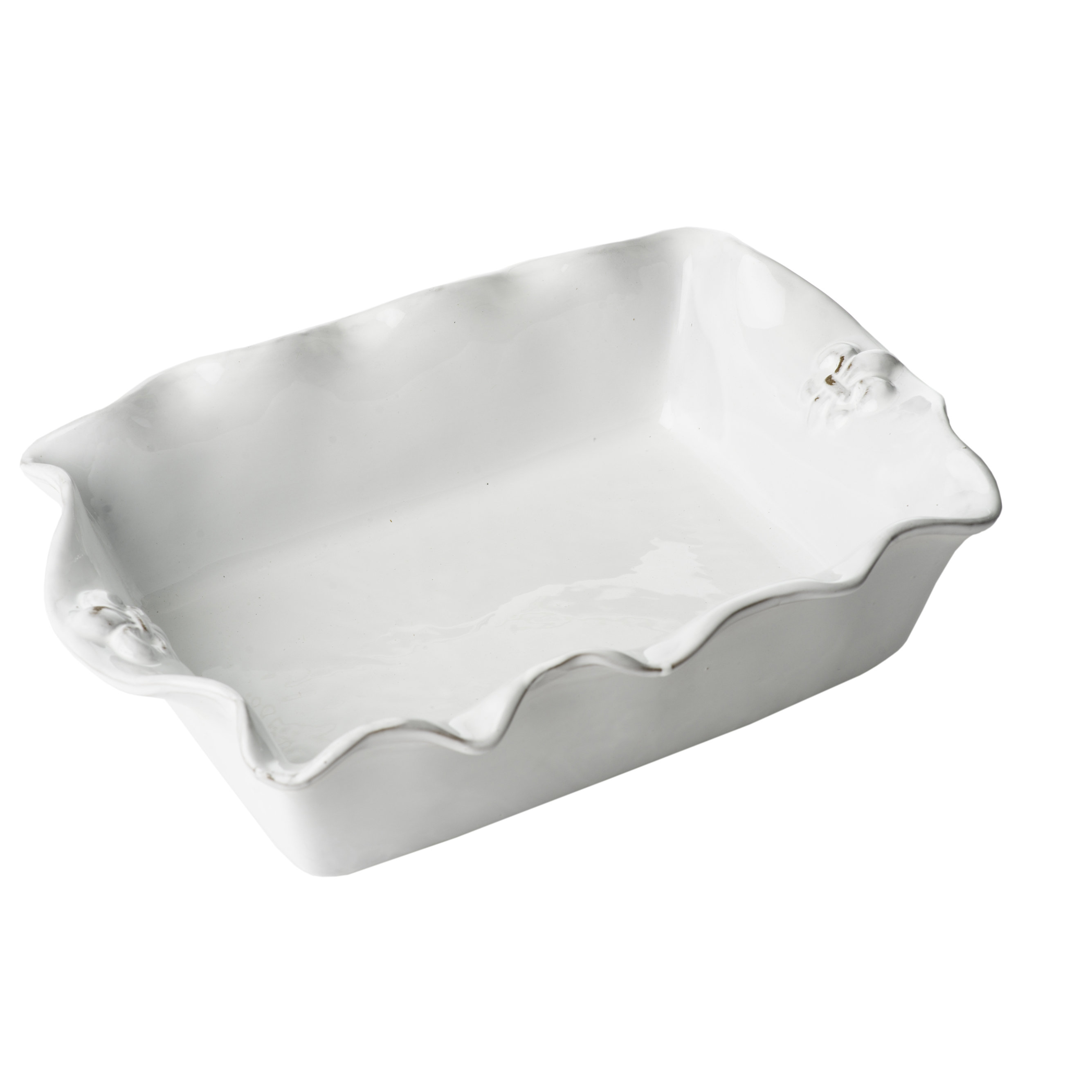 Abigails Fleur De Lis Ceramic Platter | Wayfair