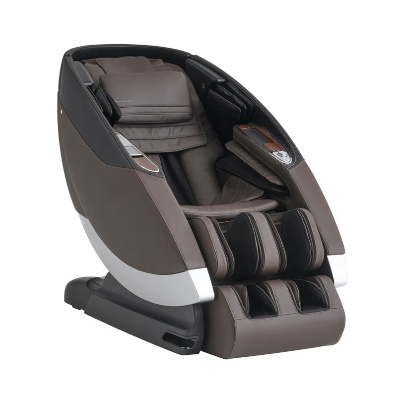 Fauteuil de massage complet Human Touch Super Novo 2.0 4D Zero Gravity avec fonction chauffante et système audio JBL, Brun