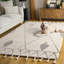 Tapis ivoire / noir Seidel-76794394