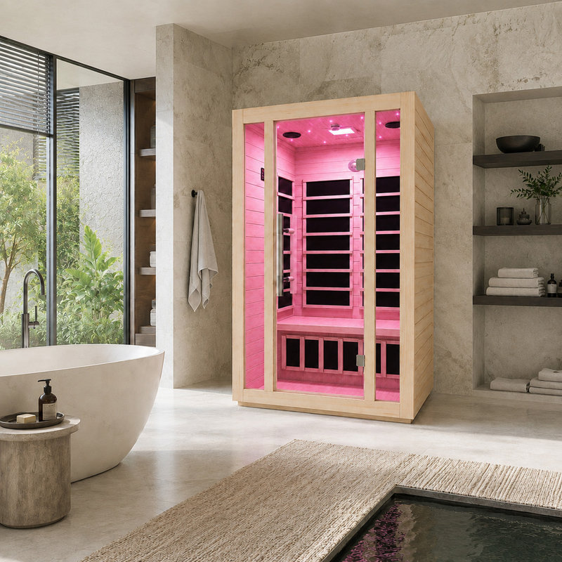 Sauna infrarouge d'intérieur pour 2 personnes Ischia