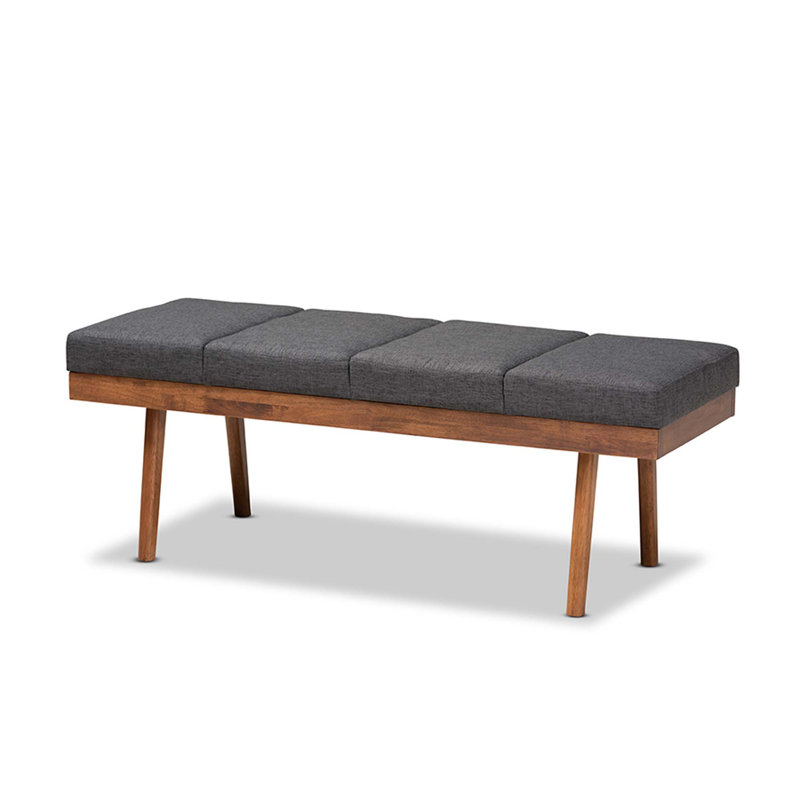 Banc rembourré, Gris foncé