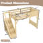 Lit mezzanine avec garde-robe intégré et tablettes de rangement