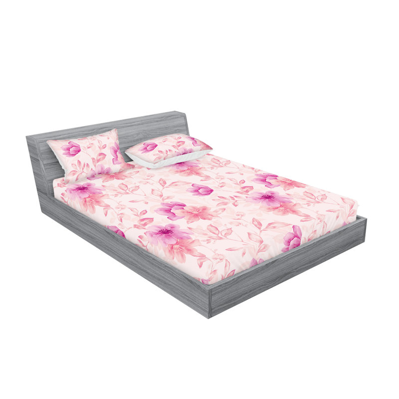 Drap-housse et taies décoratives 3 pièces Ambesonne, Ensemble de draps pour grand lit avec 2 taies d'or