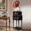 Black+Maroon Free Form Solid Wood Media Players-120978943