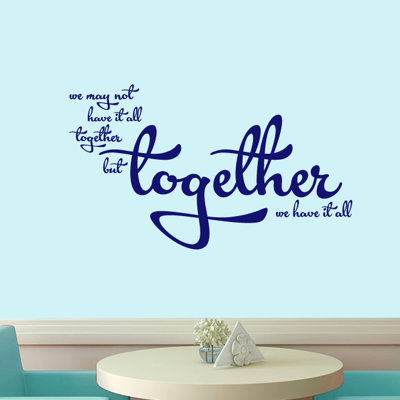 Text & Numbers Non-Wall Damaging Wall Decal